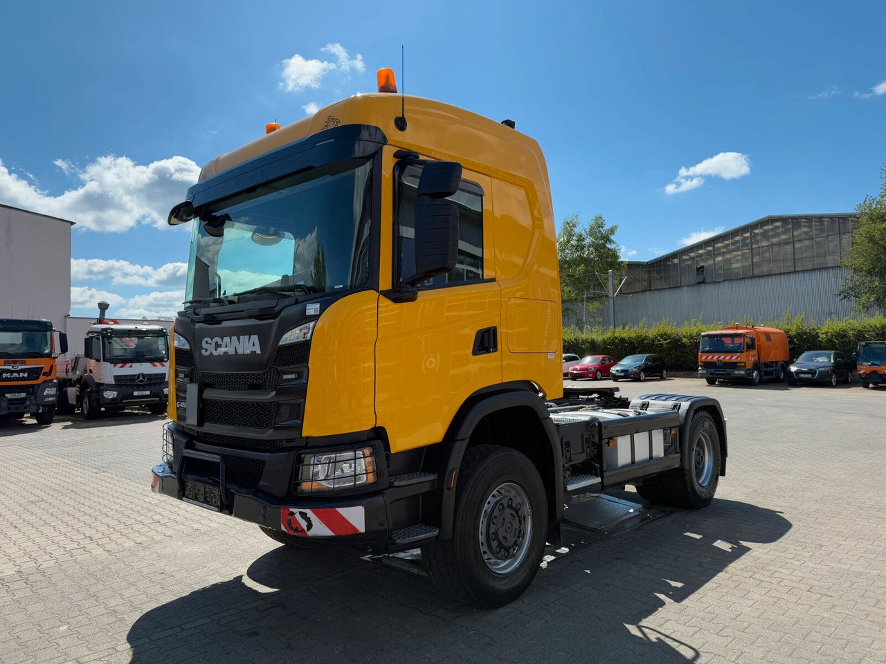 Тягач Scania G450 XT 4x4 Euro 6 SZM Kipphydraulik Blatt/ Luft: фото 6