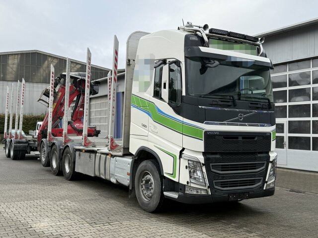 Volvo FH 510 8x4 Holztransporter Kran PENZ *Anhänger - Лісовоз, Вантажівка з маніпулятором: фото 1 Volvo FH 510 8x4 Holztransporter Kran PENZ *Anhänger - Лісовоз, Вантажівка з маніпулятором: фото 1
