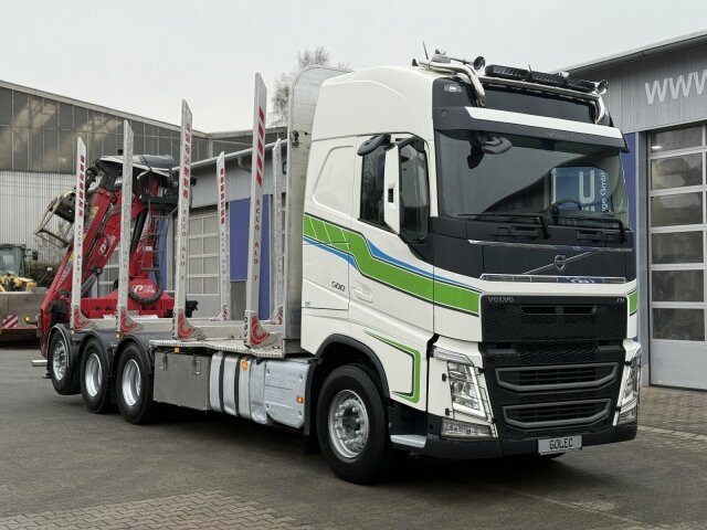 Volvo FH 510 8x4 Holztransporter Kran PENZ *Anhänger - Лісовоз, Вантажівка з маніпулятором: фото 1 Volvo FH 510 8x4 Holztransporter Kran PENZ *Anhänger - Лісовоз, Вантажівка з маніпулятором: фото 1