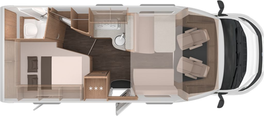 Knaus L!VE WAVE 650 MF Platinum Selection Vermieterpak - Напівінтегрований автобудинок: фото 2 Knaus L!VE WAVE 650 MF Platinum Selection Vermieterpak - Напівінтегрований автобудинок: фото 2