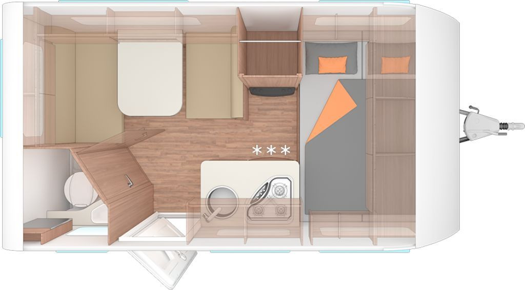 Weinsberg CaraOne 390 QD Auflastung 1350 kg - Причіп дача: фото 2 Weinsberg CaraOne 390 QD Auflastung 1350 kg - Причіп дача: фото 2