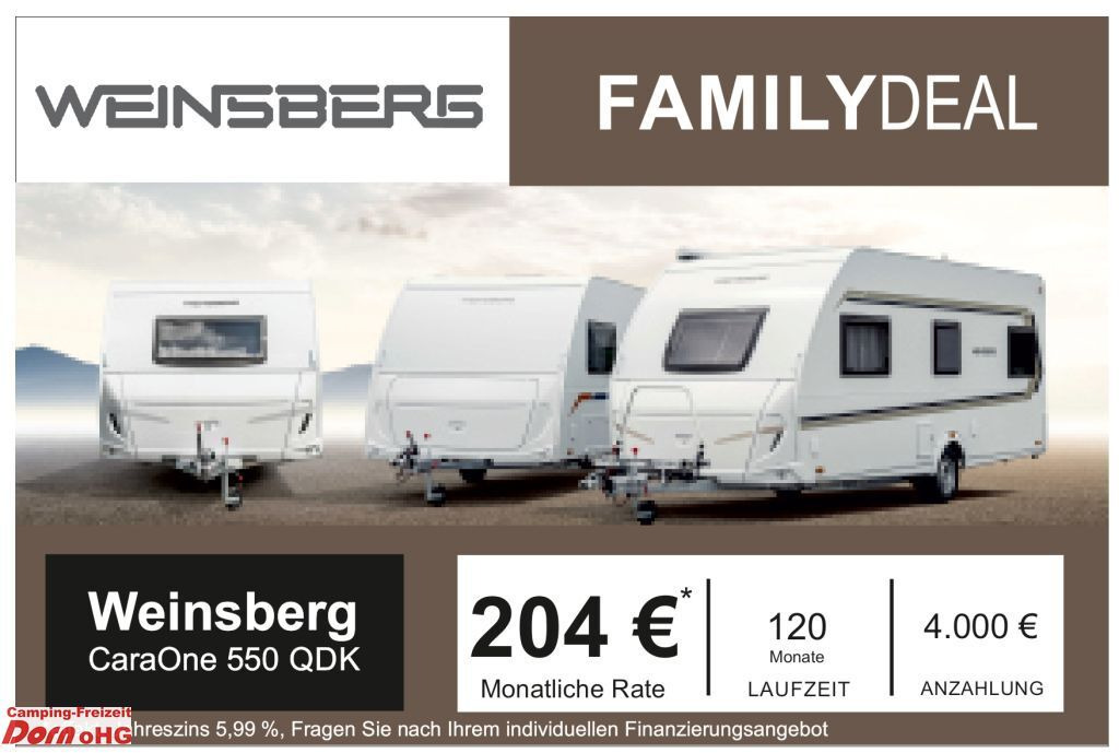 Weinsberg CaraOne 550 QDK Deckenschränke Weinsberg CaraOne 550 QDK Deckenschränke - Причіп дача: фото 1 Weinsberg CaraOne 550 QDK Deckenschränke Weinsberg CaraOne 550 QDK Deckenschränke - Причіп дача: фото 1