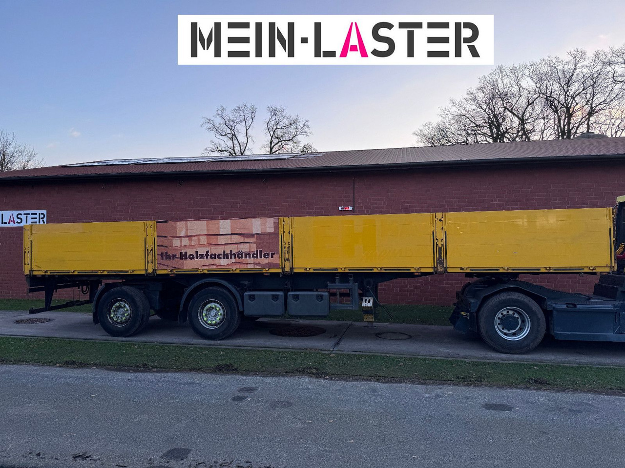 Ackermann Baustoffpritsche 11.5-13 m Lenkachse NL 19t - Бортовий напівпричіп/ Платформа: фото 3 Ackermann Baustoffpritsche 11.5-13 m Lenkachse NL 19t - Бортовий напівпричіп/ Платформа: фото 3
