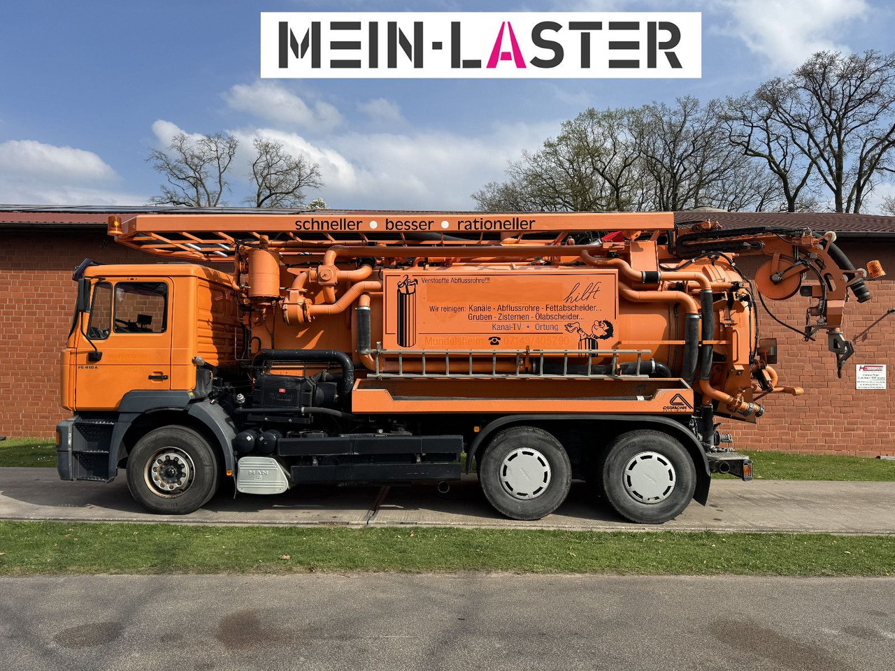 MAN FE 410 Assmann Saug HD Spüler Recycling + FB. - Асенізатори: фото 4 MAN FE 410 Assmann Saug HD Spüler Recycling + FB. - Асенізатори: фото 4