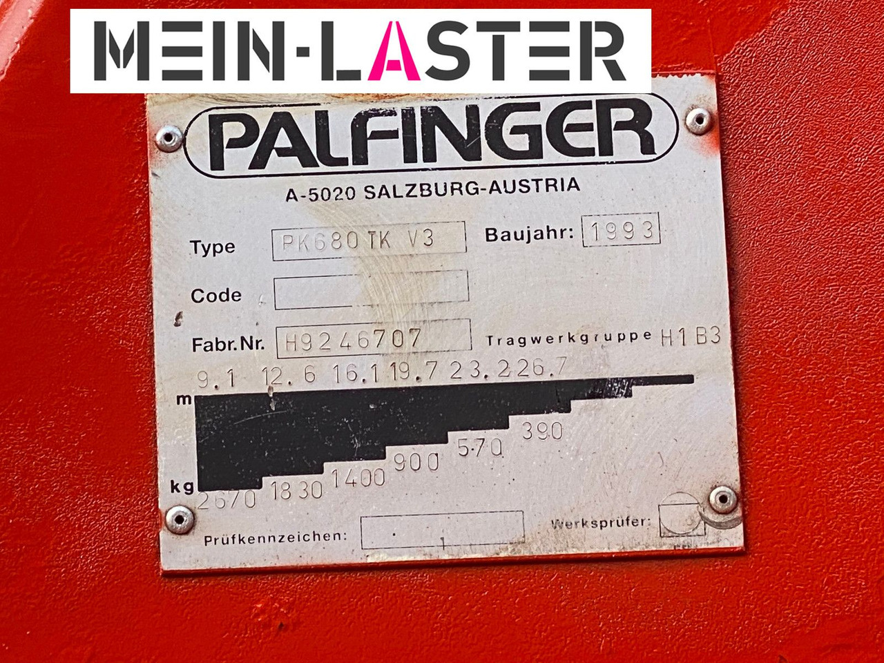 Mercedes-Benz Palfinger PK 680 TK 26,7 m-max.2.410 kg -Funk FB - Вантажівка з маніпулятором: фото 5 Mercedes-Benz Palfinger PK 680 TK 26,7 m-max.2.410 kg -Funk FB - Вантажівка з маніпулятором: фото 5