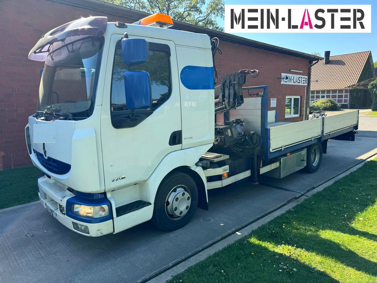 Renault Midlum 220 HMF 683 K4 15m-400 Kg Funk Seilwinde - Вантажівка з маніпулятором: фото 2 Renault Midlum 220 HMF 683 K4 15m-400 Kg Funk Seilwinde - Вантажівка з маніпулятором: фото 2
