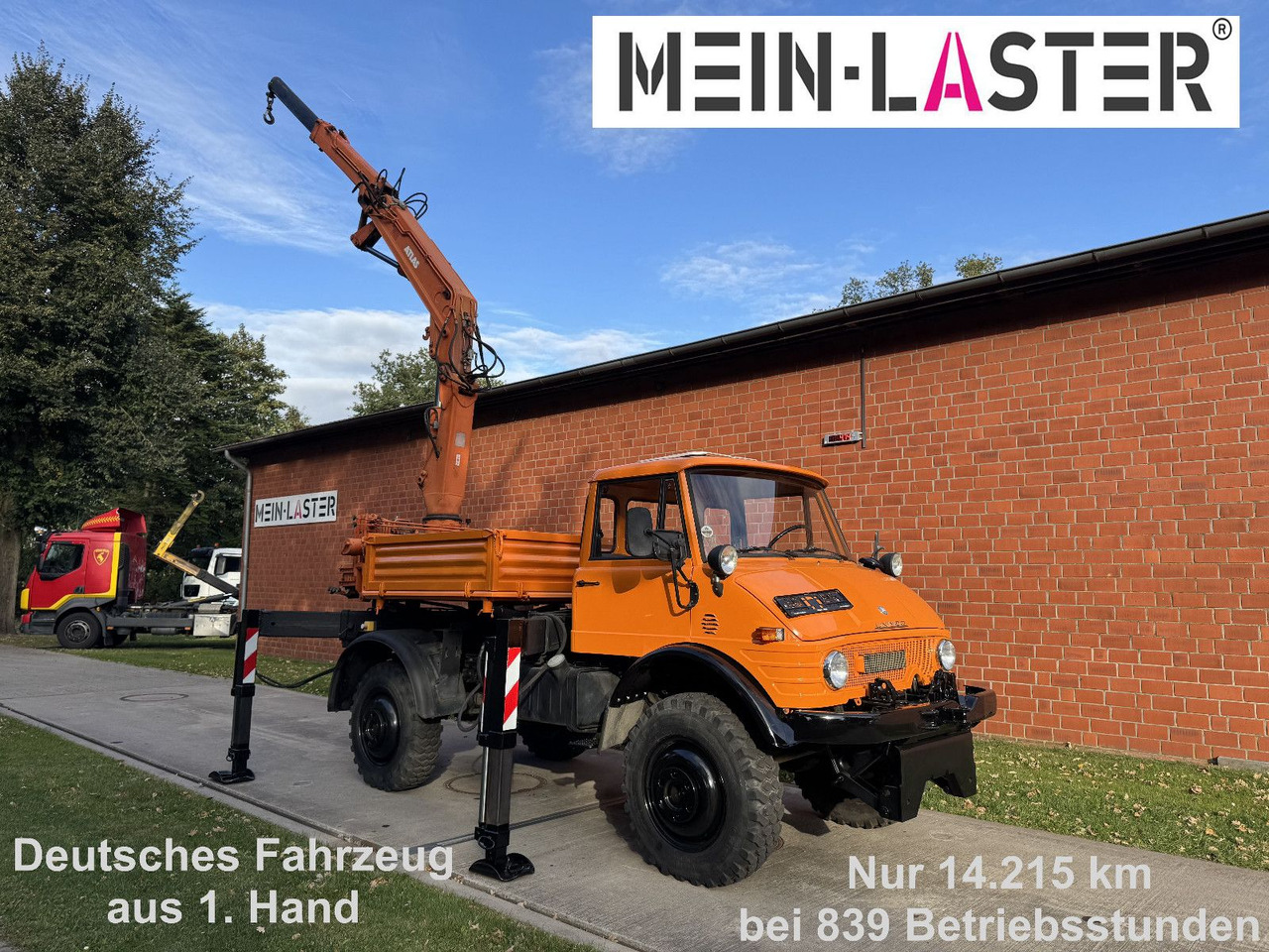 Unimog U 1100 Atlas AK 3006 nur 14.215 km-1. Hand - Вантажівка з маніпулятором, Бортова вантажівка/ Платформа: фото 1 Unimog U 1100 Atlas AK 3006 nur 14.215 km-1. Hand - Вантажівка з маніпулятором, Бортова вантажівка/ Платформа: фото 1