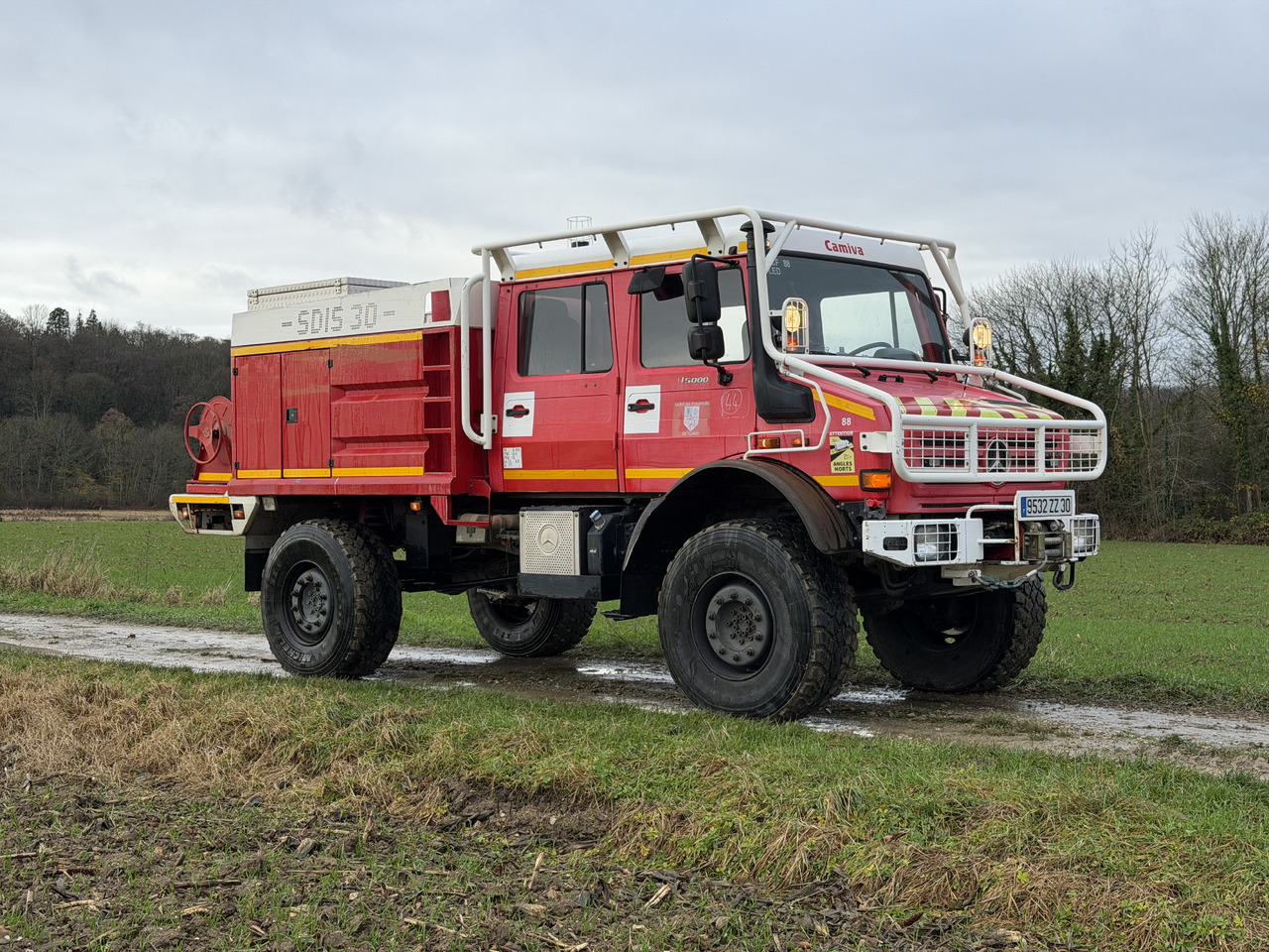 DE POMPIER MERCEDES-BENZ U5000 4X4 UNIMOG - Вантажівка: фото 1 DE POMPIER MERCEDES-BENZ U5000 4X4 UNIMOG - Вантажівка: фото 1