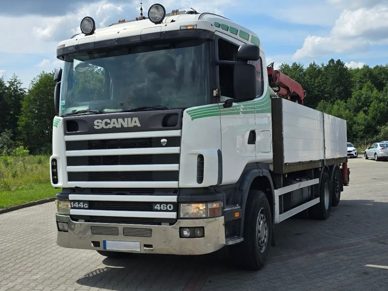 SCANIA 144.460 - Бортова вантажівка/ Платформа, Вантажівка з маніпулятором: фото 2 SCANIA 144.460 - Бортова вантажівка/ Платформа, Вантажівка з маніпулятором: фото 2