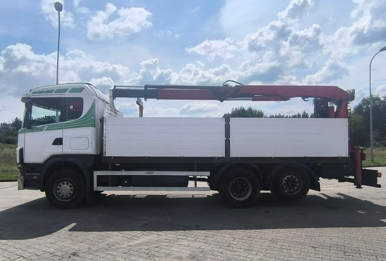 SCANIA 144.460 - Бортова вантажівка/ Платформа, Вантажівка з маніпулятором: фото 4 SCANIA 144.460 - Бортова вантажівка/ Платформа, Вантажівка з маніпулятором: фото 4