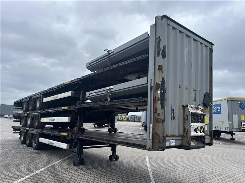 Krone 1x 2014 & 2x 2013 XL MEGA P400 HUCKEPACK FLAT STACK - Закритий кузов напівпричіп: фото 1 Krone 1x 2014 & 2x 2013 XL MEGA P400 HUCKEPACK FLAT STACK - Закритий кузов напівпричіп: фото 1