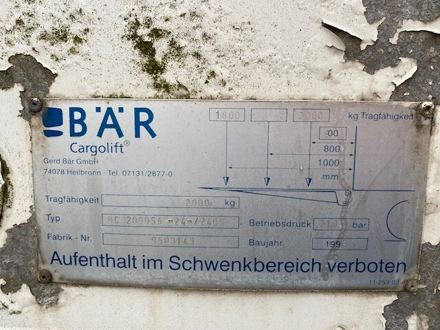 KA 18 ROHR 2-A-Kühlanhänger, LBW - Рефрижератор причіп: фото 5 KA 18 ROHR 2-A-Kühlanhänger, LBW - Рефрижератор причіп: фото 5