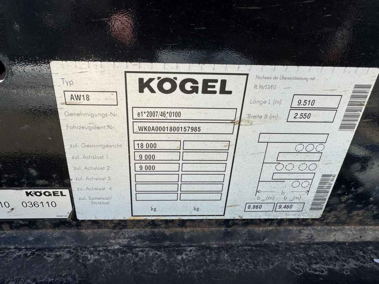 Kögel AW 18 AW 18 - Контейнеровоз/ Змінний кузов причіп: фото 2 Kögel AW 18 AW 18 - Контейнеровоз/ Змінний кузов причіп: фото 2