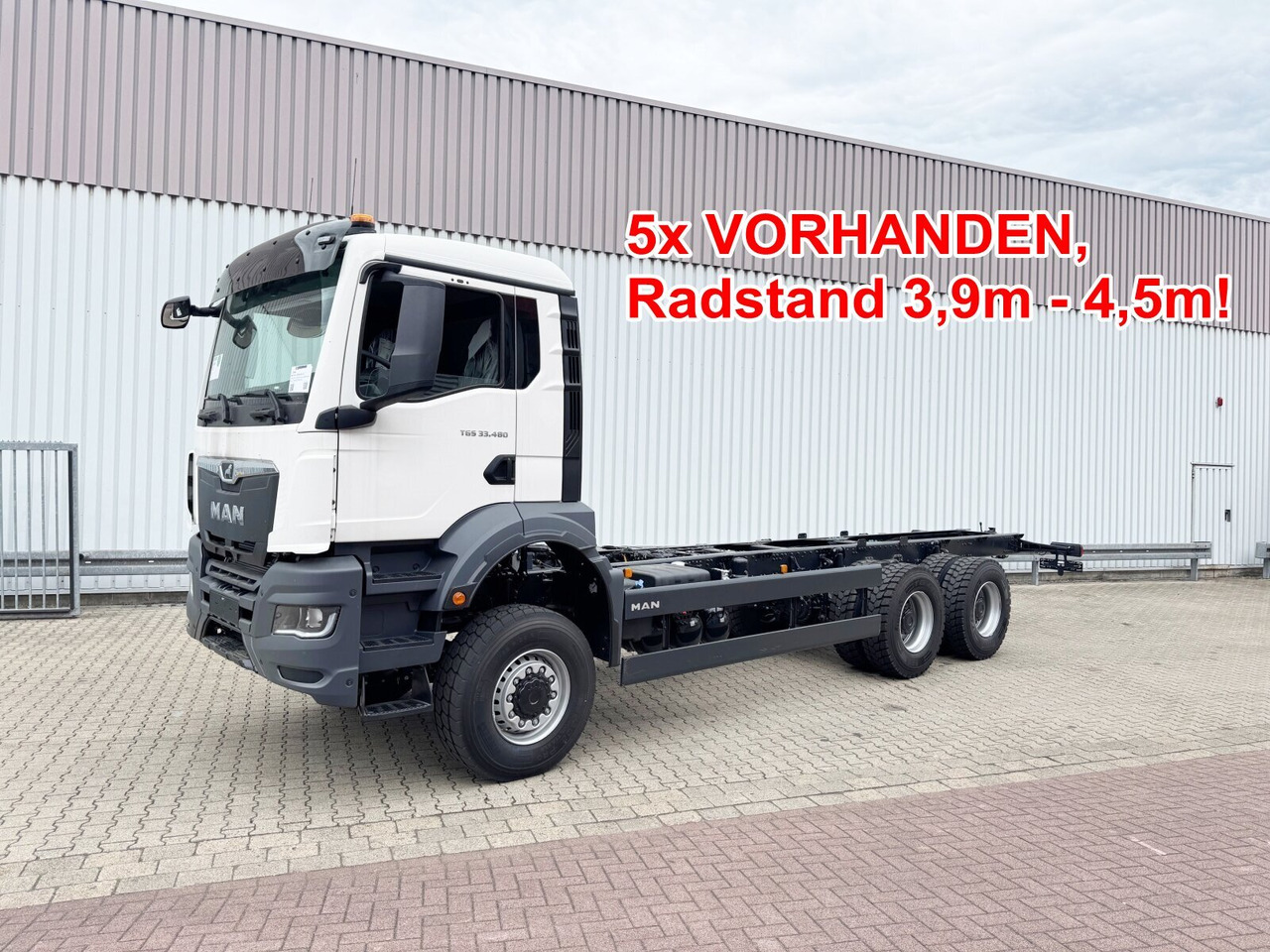 MAN TGS 33.480 6x6 BB CH TGS 33.480 6x6 BB CH, Hohe Bauart, Nebenantrieb - Вантажівка шасі: фото 1 MAN TGS 33.480 6x6 BB CH TGS 33.480 6x6 BB CH, Hohe Bauart, Nebenantrieb - Вантажівка шасі: фото 1