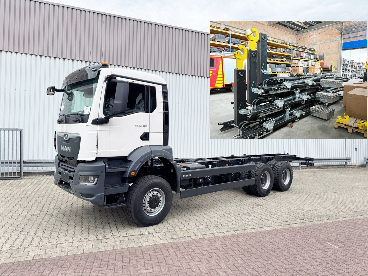 MAN TGS 33.480 6x6 BB CH TGS 33.480 6x6 BB CH, Hohe Bauart, Nebenantrieb - Гаковий мультиліфт вантажівка: фото 1 MAN TGS 33.480 6x6 BB CH TGS 33.480 6x6 BB CH, Hohe Bauart, Nebenantrieb - Гаковий мультиліфт вантажівка: фото 1