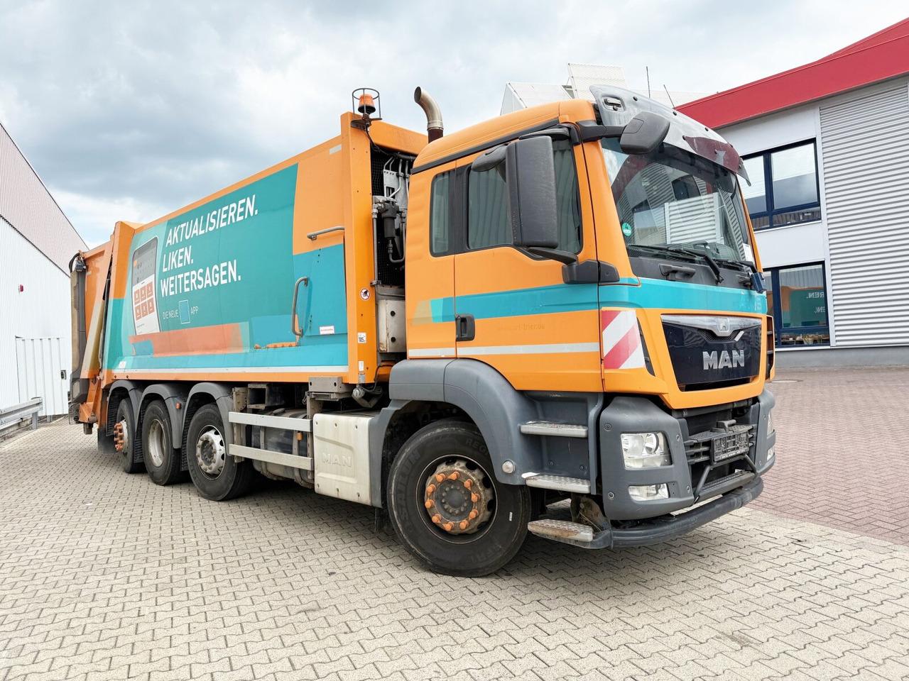 Сміттєвози Для транспортування сміття MAN TGS 35.360 8x2-6 BL TGS 35.360 8x2-6 BL, 2x Lenkachse, Zöller Medium XL, Zöller-Schüttung: фото 9