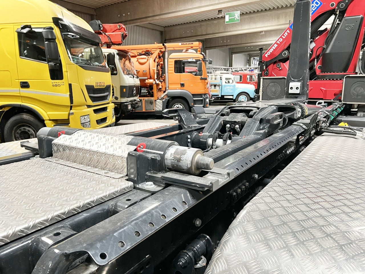 Новий Гаковий мультиліфт вантажівка, Вантажівка з маніпулятором MAN TGS 35.480 8X4 BL TGS 35.480 8X4 BL, Intarder, Kran HMF 3220-K6, 4-fach Abstützung, Funk: фото 7