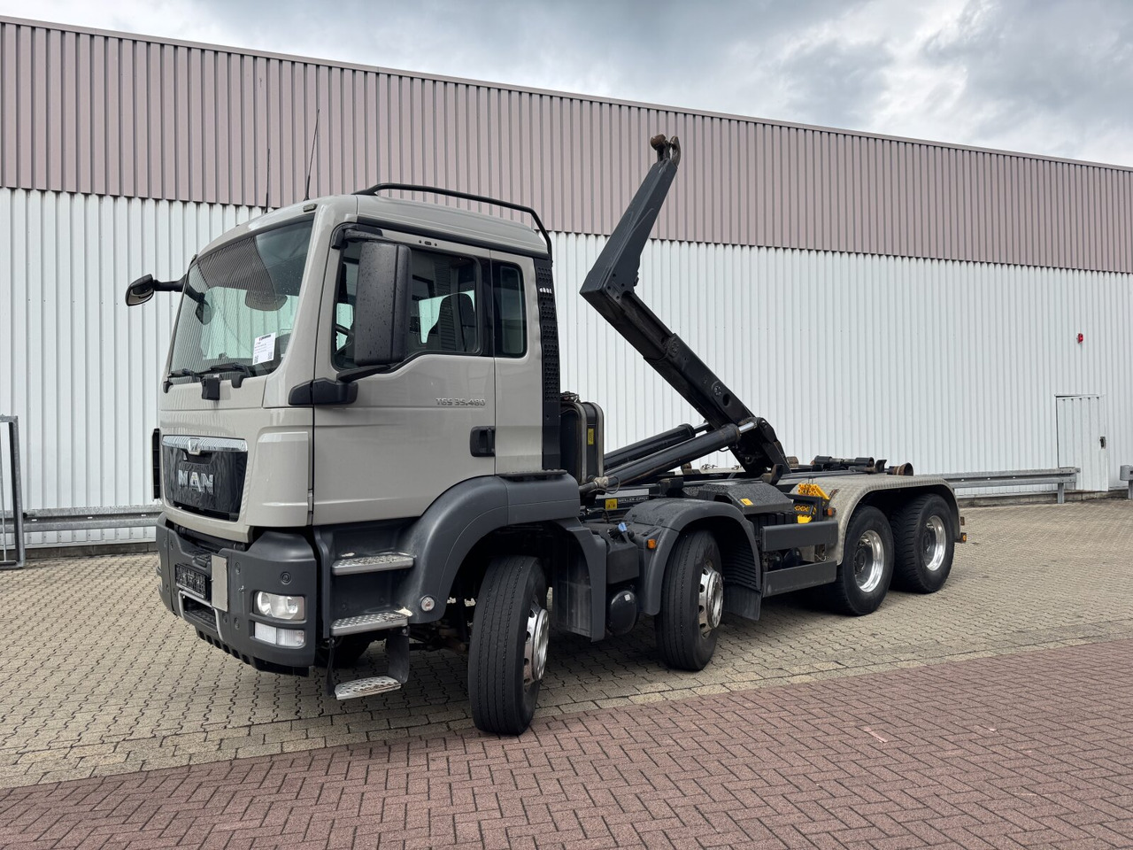 MAN TGS 35.480 8x4 BL TGS 35.480 8x4 BL, Meiller RK 30.62 bis 6,5 m Beh. - Гаковий мультиліфт вантажівка: фото 1 MAN TGS 35.480 8x4 BL TGS 35.480 8x4 BL, Meiller RK 30.62 bis 6,5 m Beh. - Гаковий мультиліфт вантажівка: фото 1