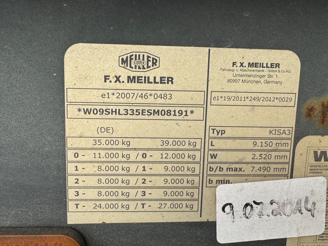 Meiller MHPS 12/27 MHPS 12/27, Stahlmulde ca. 26m³, Liftachse - Самоскид напівпричіп: фото 2 Meiller MHPS 12/27 MHPS 12/27, Stahlmulde ca. 26m³, Liftachse - Самоскид напівпричіп: фото 2