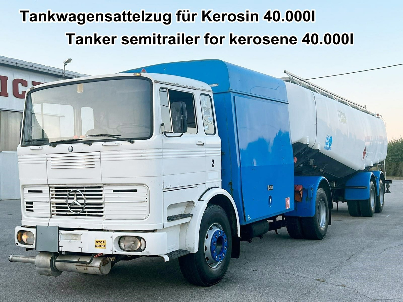 Mercedes-Benz 1923 4x2 Tankwagenzug für Kerosin 40.000l 1923 4x2 Tankwagenzug für Kerosin 40.000l - Вантажівка цистерна: фото 1 Mercedes-Benz 1923 4x2 Tankwagenzug für Kerosin 40.000l 1923 4x2 Tankwagenzug für Kerosin 40.000l - Вантажівка цистерна: фото 1