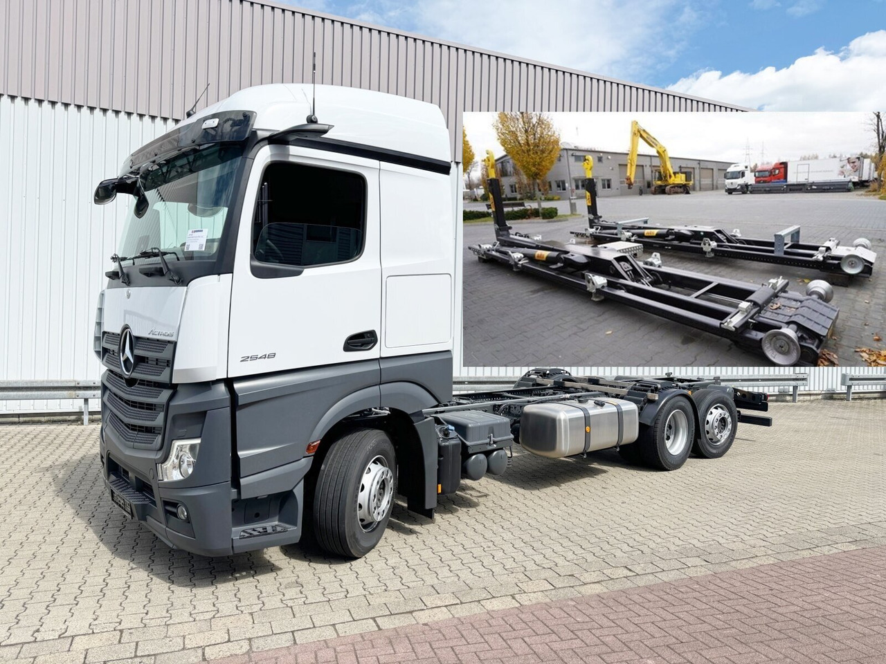 Mercedes-Benz Actros 2548 L 6x2 Actros 2548 L 6x2, Retarder, Lenk-/Liftachse, Navi, MirrorCam, MultimediaCockpit - Гаковий мультиліфт вантажівка: фото 1 Mercedes-Benz Actros 2548 L 6x2 Actros 2548 L 6x2, Retarder, Lenk-/Liftachse, Navi, MirrorCam, MultimediaCockpit - Гаковий мультиліфт вантажівка: фото 1