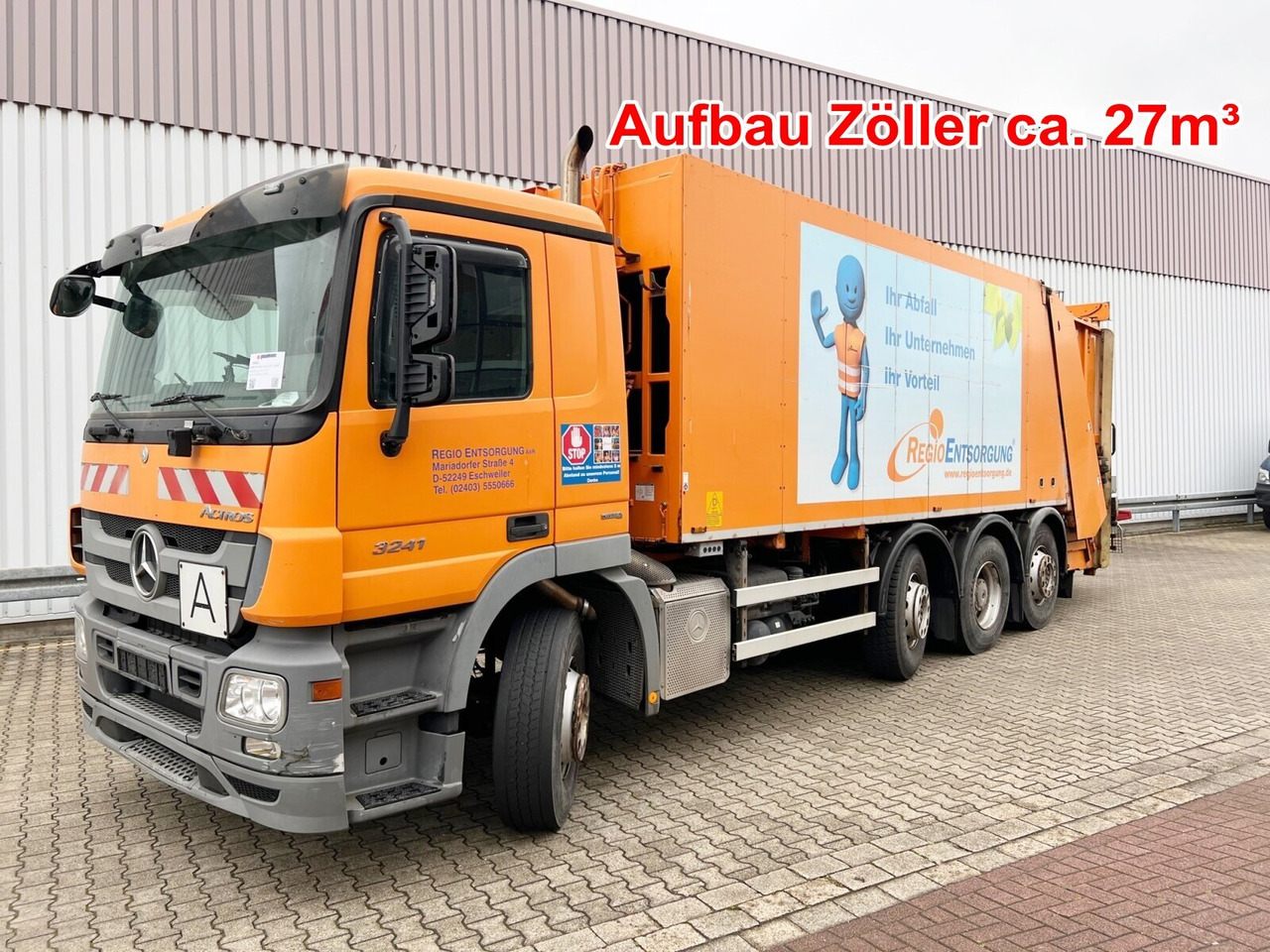 Mercedes-Benz Actros 3241 L 8x2/6 Actros 3241 L 8x2/6, 2x Lenkachse, Zöller Medium XL, Zöller-Schüttung - Сміттєвози: фото 1 Mercedes-Benz Actros 3241 L 8x2/6 Actros 3241 L 8x2/6, 2x Lenkachse, Zöller Medium XL, Zöller-Schüttung - Сміттєвози: фото 1