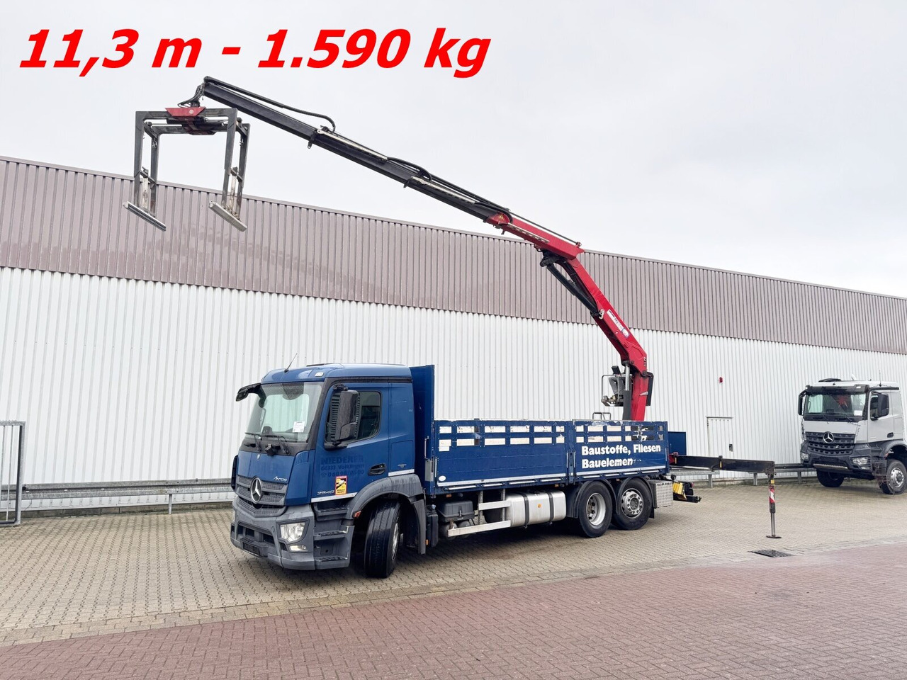 Mercedes-Benz Antos 2540 L 6x2 Antos 2540 L 6x2, Lenkachse, HMF 2110-L3 Heckkran - Вантажівка з маніпулятором, Бортова вантажівка/ Платформа: фото 1 Mercedes-Benz Antos 2540 L 6x2 Antos 2540 L 6x2, Lenkachse, HMF 2110-L3 Heckkran - Вантажівка з маніпулятором, Бортова вантажівка/ Платформа: фото 1