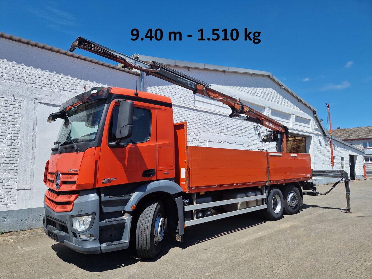 Mercedes-Benz Arocs 2545 L/6x2/4 Arocs 2545 L/6x2/4, Atlas Kran, 145.2-A19 VB, 9,4m-1.51 to, Lenkachse, entlastbar, Retarder, Klima, - Вантажівка з маніпулятором, Бортова вантажівка/ Платформа: фото 1 Mercedes-Benz Arocs 2545 L/6x2/4 Arocs 2545 L/6x2/4, Atlas Kran, 145.2-A19 VB, 9,4m-1.51 to, Lenkachse, entlastbar, Retarder, Klima, - Вантажівка з маніпулятором, Бортова вантажівка/ Платформа: фото 1