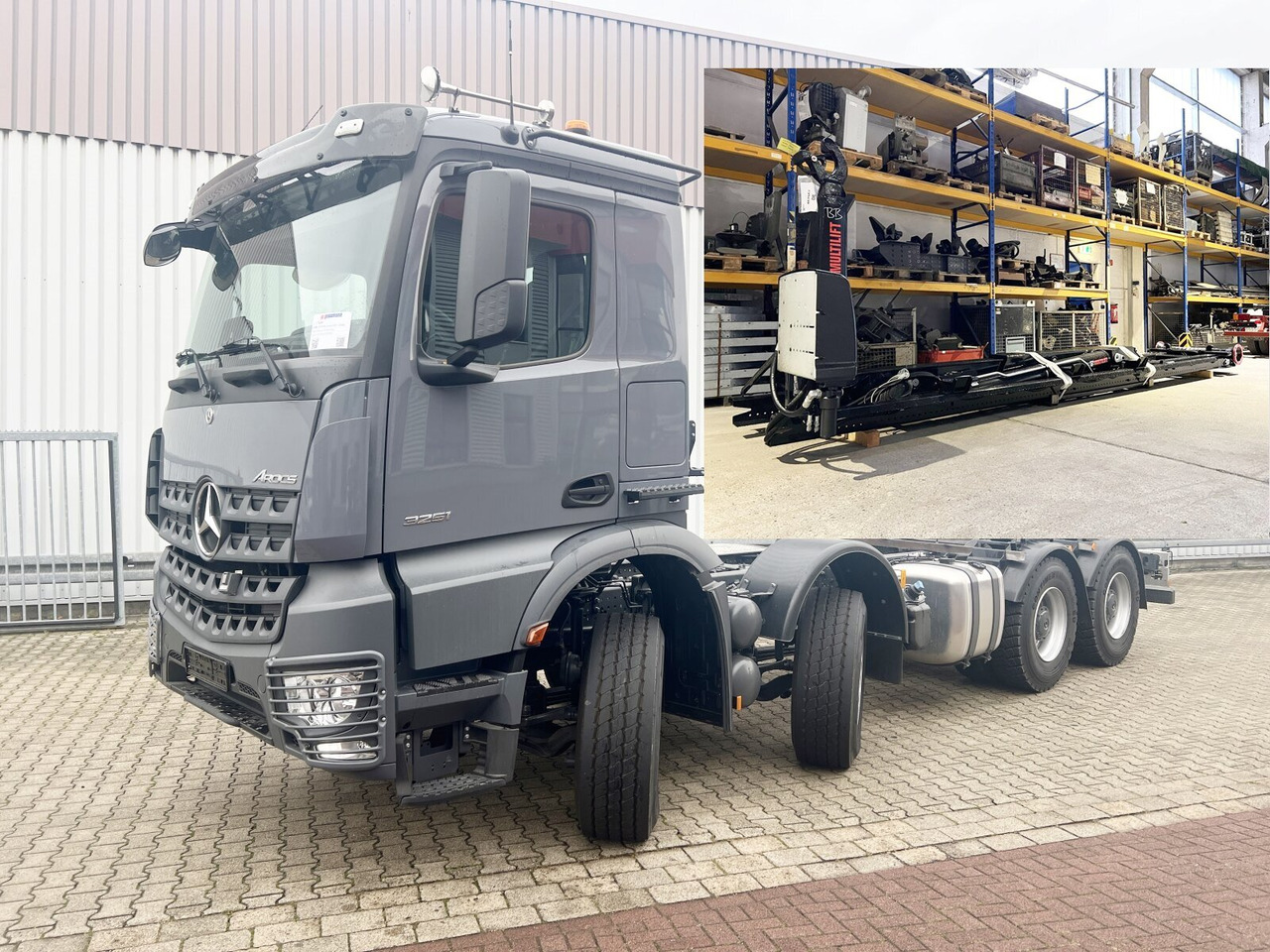 Mercedes-Benz Arocs 3251 L 8x4/4 Arocs 3251 L 8x4/4, Motorabtrieb - Гаковий мультиліфт вантажівка: фото 1 Mercedes-Benz Arocs 3251 L 8x4/4 Arocs 3251 L 8x4/4, Motorabtrieb - Гаковий мультиліфт вантажівка: фото 1