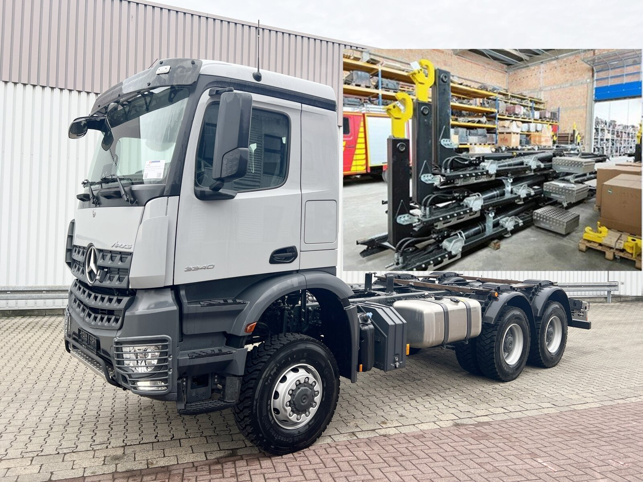 Mercedes-Benz Arocs 3340/46 A 6x6 Arocs 3340/46 A 6x6/39, Grounder - Гаковий мультиліфт вантажівка: фото 1 Mercedes-Benz Arocs 3340/46 A 6x6 Arocs 3340/46 A 6x6/39, Grounder - Гаковий мультиліфт вантажівка: фото 1