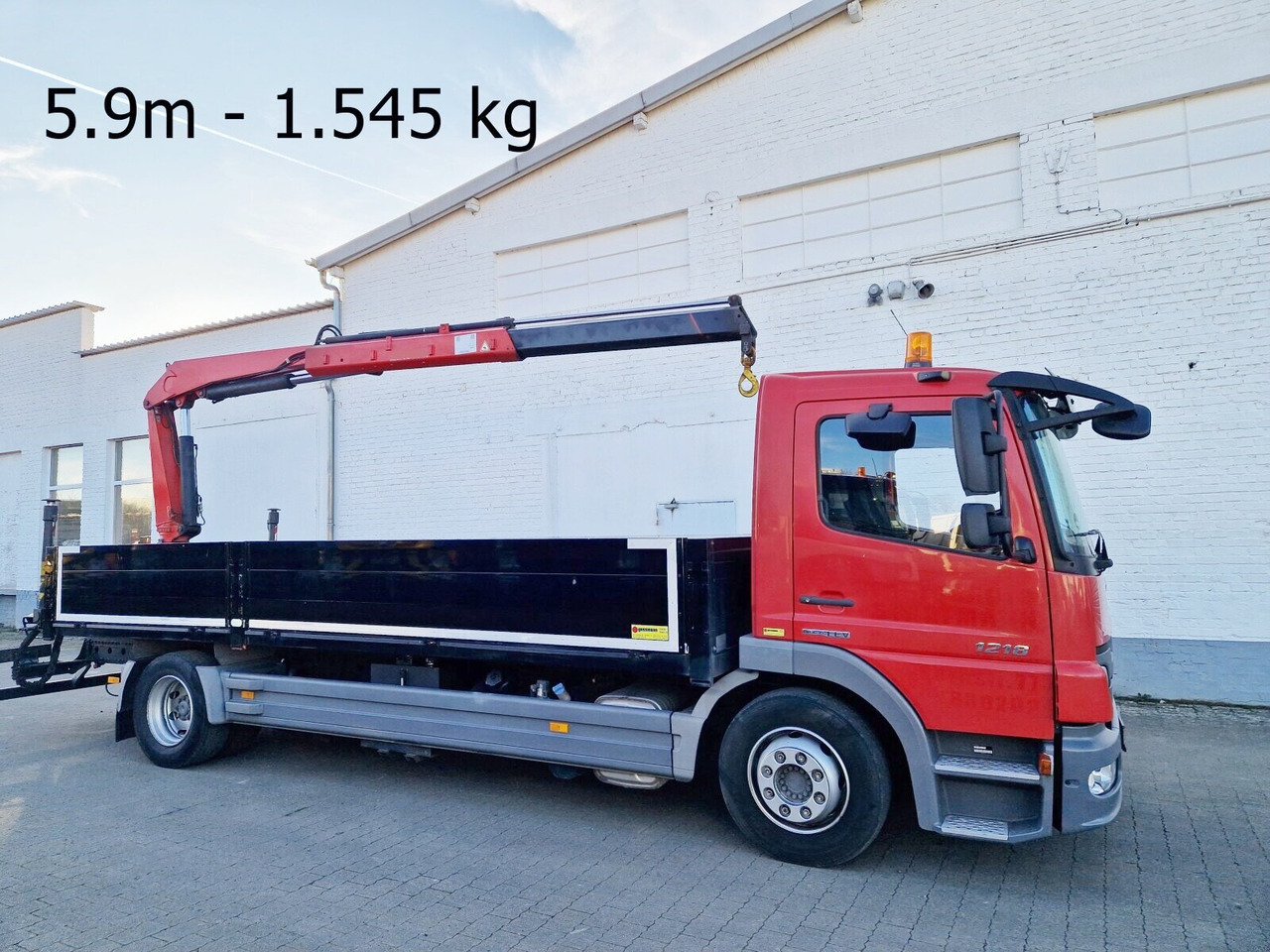 Mercedes-Benz Atego 1218 L 4x2 1218 L 4x2, Fassi Kran F 95A21 5.9m-1.545 kg, - Вантажівка з маніпулятором: фото 1 Mercedes-Benz Atego 1218 L 4x2 1218 L 4x2, Fassi Kran F 95A21 5.9m-1.545 kg, - Вантажівка з маніпулятором: фото 1