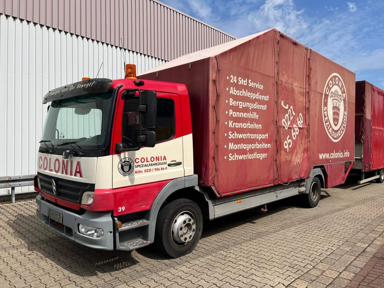 Mercedes-Benz Atego 1223 L 4x2 Atego 1223 L 4x2, Kompl. Zug, Lift- & Schiebeplateau, Funk - Автовоз вантажівка: фото 1 Mercedes-Benz Atego 1223 L 4x2 Atego 1223 L 4x2, Kompl. Zug, Lift- & Schiebeplateau, Funk - Автовоз вантажівка: фото 1