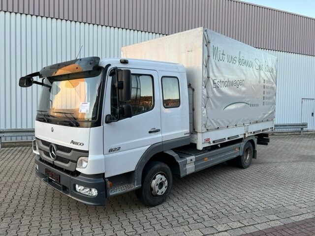Mercedes-Benz Atego 822 4x2 Atego 822 4x2, Doka mit Kombisitzbank - Тентована вантажівка: фото 1 Mercedes-Benz Atego 822 4x2 Atego 822 4x2, Doka mit Kombisitzbank - Тентована вантажівка: фото 1