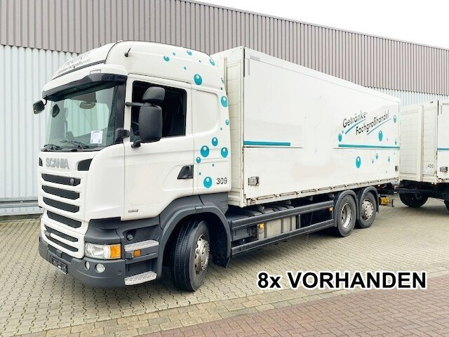 Scania R450 LB 6x2-4 R450 LB 6x2-4 Getränkekoffer, Retarder, Lift-/Lenkachse, Stapleraufnahme - Вантажівка з закритим кузовом: фото 1 Scania R450 LB 6x2-4 R450 LB 6x2-4 Getränkekoffer, Retarder, Lift-/Lenkachse, Stapleraufnahme - Вантажівка з закритим кузовом: фото 1