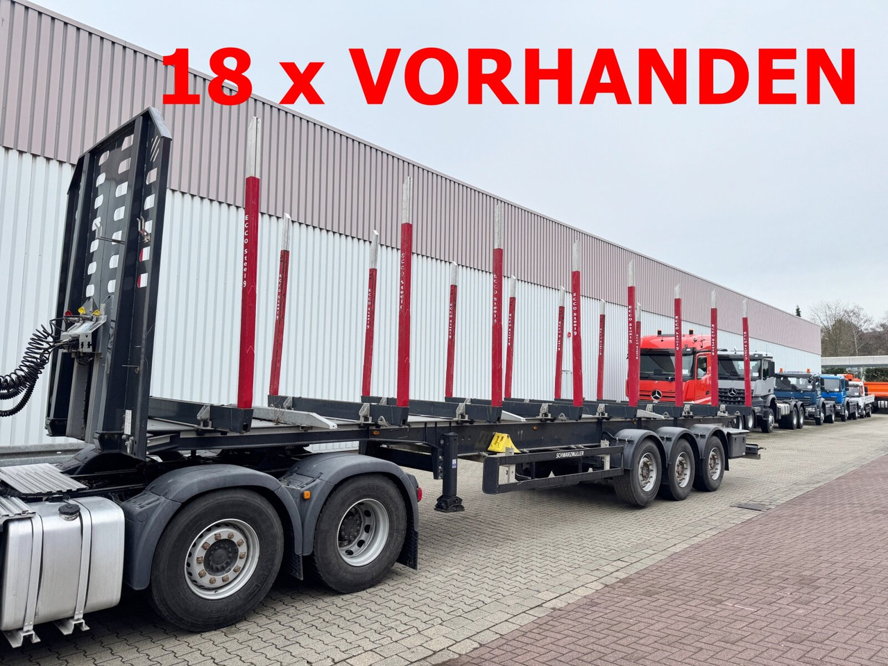 Schwarzmüller 3-Achs Holzauflieger 3-Achs Holzauflieger, Liftachse, MEHRFACH VORHANDEN! - Напівпричіп лісовоз: фото 1 Schwarzmüller 3-Achs Holzauflieger 3-Achs Holzauflieger, Liftachse, MEHRFACH VORHANDEN! - Напівпричіп лісовоз: фото 1