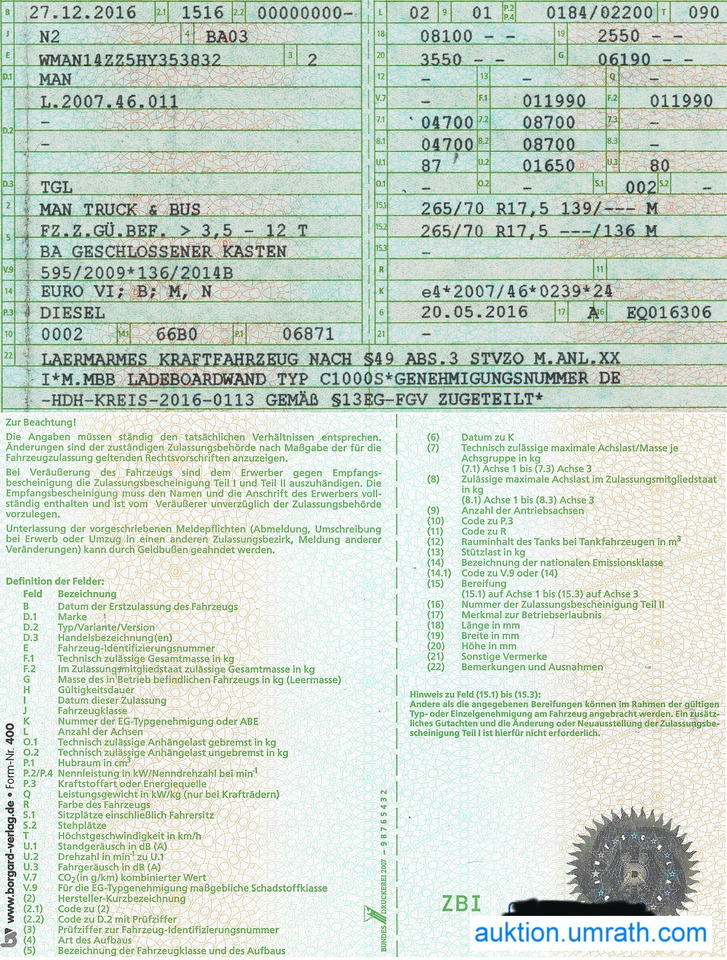 MAN TGL 12.250 4x2 L/BL Koffer Ladebordwand Klimaautomatik NAVI Luftfederung Automatikgetriebe EURO 6 в лізинг MAN TGL 12.250 4x2 L/BL Koffer Ladebordwand Klimaautomatik NAVI Luftfederung Automatikgetriebe EURO 6: фото 22