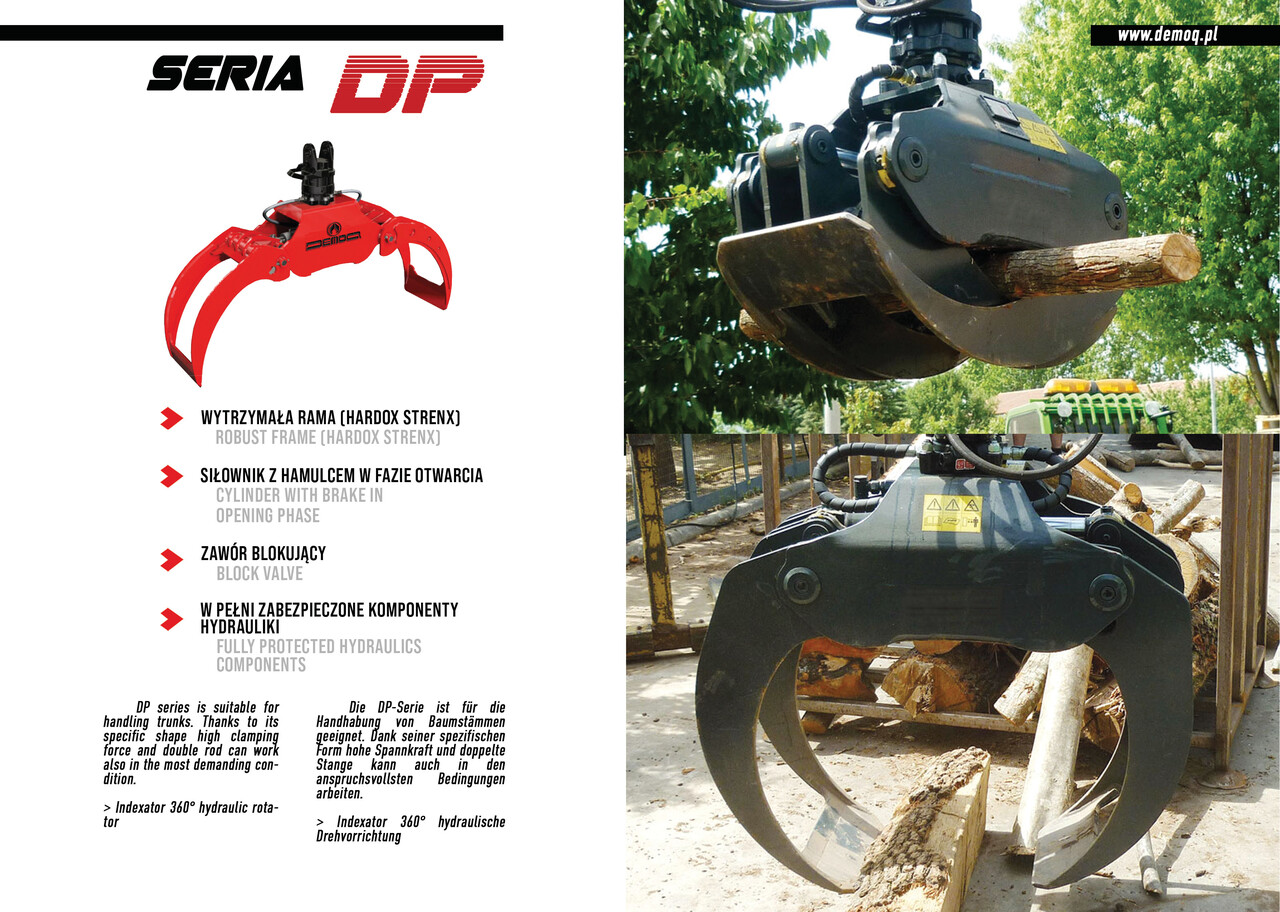 DEMOQ DP032 Log Grab 270 kg - Грейфер в категорії Будівельна техніка: фото 3 DEMOQ DP032 Log Grab 270 kg - Грейфер в категорії Будівельна техніка: фото 3