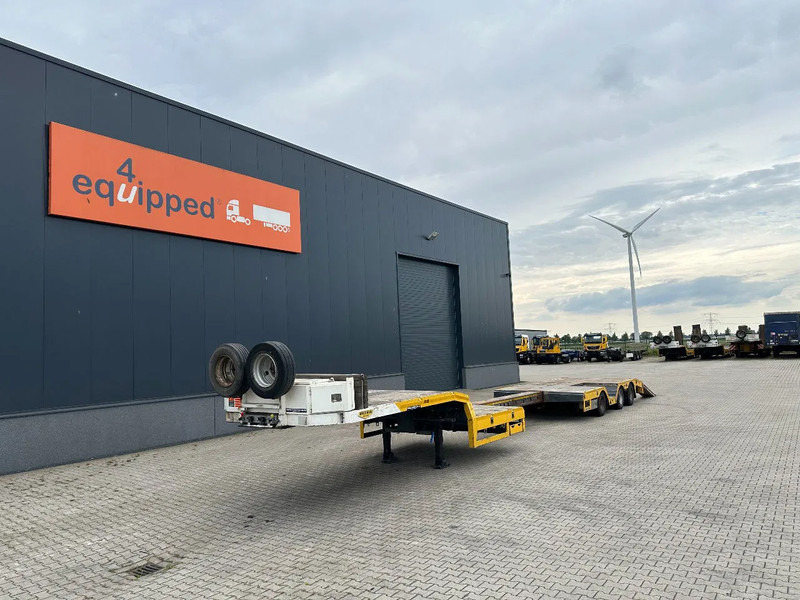 Broshuis E-2190/27 lowloader, wheel well, 4,1m extendable, steering axle - Низькорамна платформа напівпричіп: фото 1 Broshuis E-2190/27 lowloader, wheel well, 4,1m extendable, steering axle - Низькорамна платформа напівпричіп: фото 1
