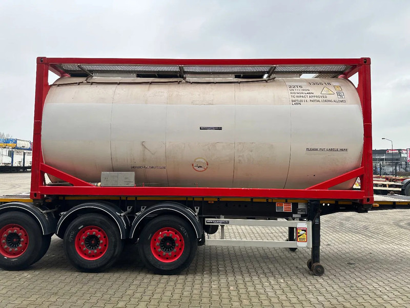 Burg 20FT ADR (EX/II, EX/III, FL, AT) Chassis + Tankcontainer 26.000L /3 baffels - Напівпричіп цистерна: фото 3 Burg 20FT ADR (EX/II, EX/III, FL, AT) Chassis + Tankcontainer 26.000L /3 baffels - Напівпричіп цистерна: фото 3