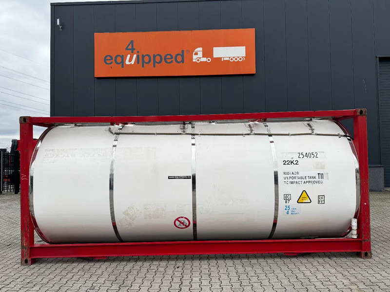 CIMC 20FT ISO, 25.080L / 1-COMP / 3 BAFFELS / T12 / 4 manholes / ADR valid until 02/2027 - Резервуар для зберігання: фото 2 CIMC 20FT ISO, 25.080L / 1-COMP / 3 BAFFELS / T12 / 4 manholes / ADR valid until 02/2027 - Резервуар для зберігання: фото 2