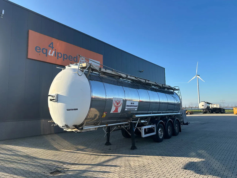 Feldbinder FOOD / LEVENSMIDDELEN/ LEBENSMITTEL / 33.500L / 3-COMP / PUMP / NL-trailer / APK: 05-2026 - Напівпричіп цистерна: фото 1 Feldbinder FOOD / LEVENSMIDDELEN/ LEBENSMITTEL / 33.500L / 3-COMP / PUMP / NL-trailer / APK: 05-2026 - Напівпричіп цистерна: фото 1