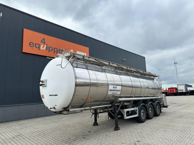 Feldbinder FOOD / LEVENSMIDDELEN / LEBENSMITTEL / 33.500L / 3-COMP / PUMP / NL-trailer / APK: 10-2026 - Напівпричіп цистерна: фото 1 Feldbinder FOOD / LEVENSMIDDELEN / LEBENSMITTEL / 33.500L / 3-COMP / PUMP / NL-trailer / APK: 10-2026 - Напівпричіп цистерна: фото 1