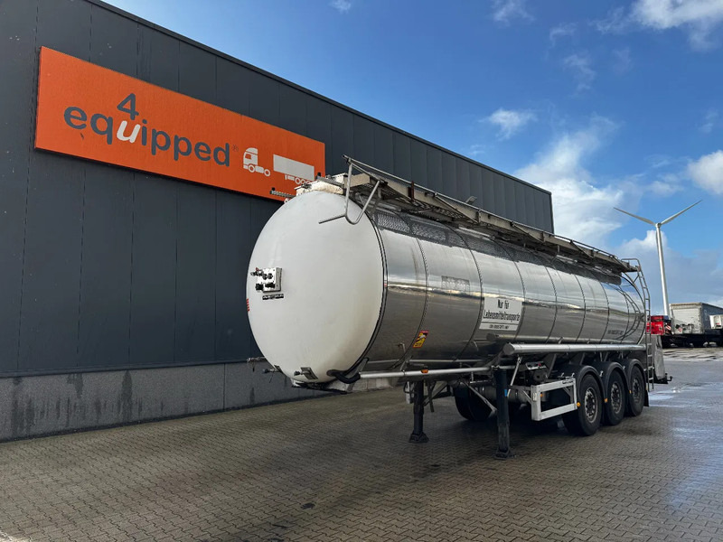 Feldbinder LEBENSMITTEL / LEVENSMIDDELEN FOOD / 33.500L / 3-COMP / PUMPE / INOX / NL-trailer / APK: 05-2026 - Напівпричіп цистерна: фото 1 Feldbinder LEBENSMITTEL / LEVENSMIDDELEN FOOD / 33.500L / 3-COMP / PUMPE / INOX / NL-trailer / APK: 05-2026 - Напівпричіп цистерна: фото 1