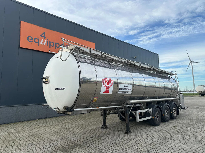 Feldbinder LEBENSMITTEL / LEVENSMIDDELEN FOOD / 33.500L / 3-COMP / PUMPE / INOX / NL-trailer / APK: 10-2026 - Напівпричіп цистерна: фото 1 Feldbinder LEBENSMITTEL / LEVENSMIDDELEN FOOD / 33.500L / 3-COMP / PUMPE / INOX / NL-trailer / APK: 10-2026 - Напівпричіп цистерна: фото 1