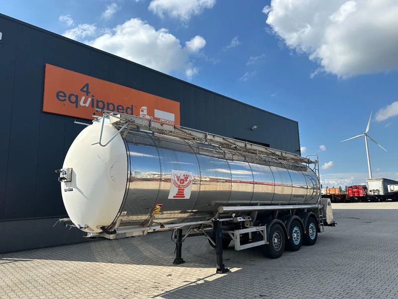 Feldbinder LEBENSMITTEL / LEVENSMIDDELEN FOOD / 33.500L / 3-COMP / PUMPE / NL-trailer / APK: 09-2026 - Напівпричіп цистерна: фото 1 Feldbinder LEBENSMITTEL / LEVENSMIDDELEN FOOD / 33.500L / 3-COMP / PUMPE / NL-trailer / APK: 09-2026 - Напівпричіп цистерна: фото 1