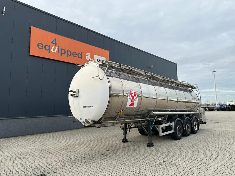 Feldbinder LEVENSMIDDELEN / FOOD / LEBENSMITTEL / 33.500L / 3-COMP / POMP / NL-trailer / APK: 09-2026, 10x beschikbaar - Напівпричіп цистерна: фото 1 Feldbinder LEVENSMIDDELEN / FOOD / LEBENSMITTEL / 33.500L / 3-COMP / POMP / NL-trailer / APK: 09-2026, 10x beschikbaar - Напівпричіп цистерна: фото 1
