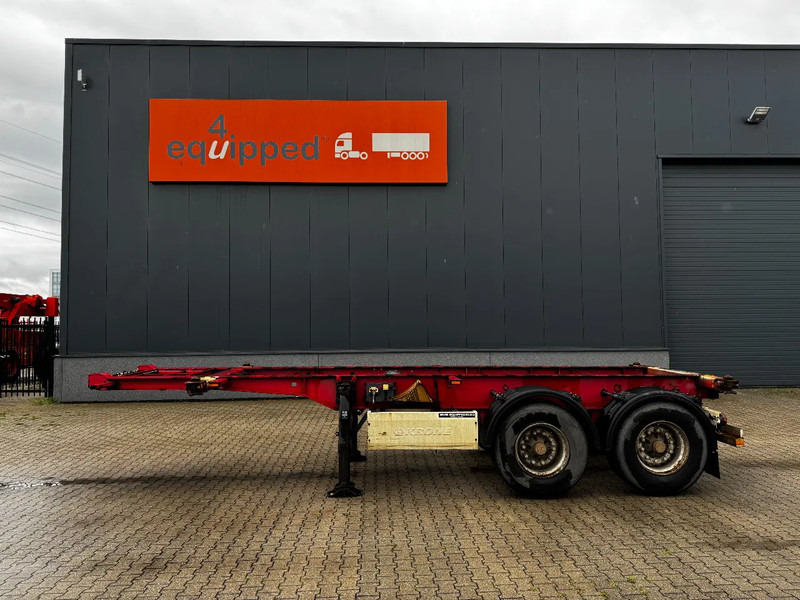Krone 2-assig 20FT chassis, BPW + trommel, luchtvering, leeggewicht: 3.180kg - Контейнеровоз/ Змінний кузов напівпричіп: фото 3 Krone 2-assig 20FT chassis, BPW + trommel, luchtvering, leeggewicht: 3.180kg - Контейнеровоз/ Змінний кузов напівпричіп: фото 3