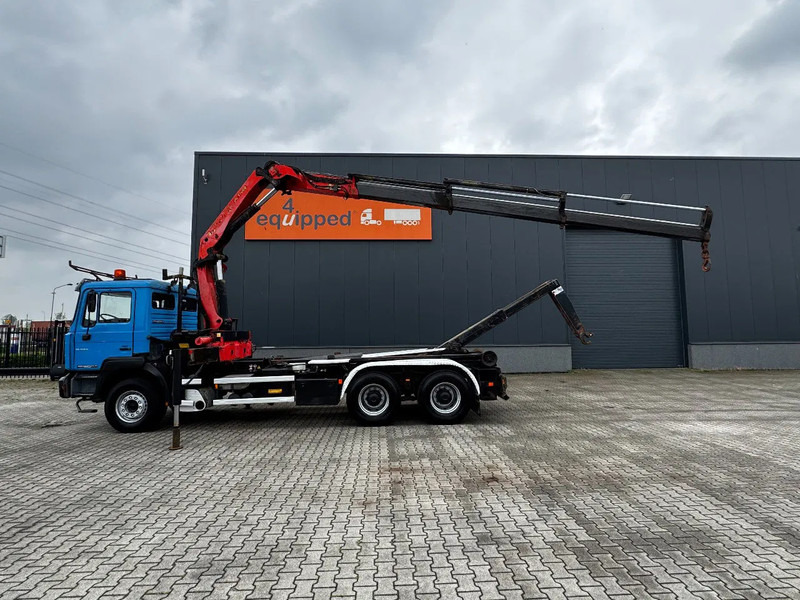 MAN FE 410A, 6x4, EURO 2, Palfinger PK17000 Crane + VDL HOOK, full spring, manual gearbox, MOT 9/2025 - Гаковий мультиліфт вантажівка, Вантажівка з маніпулятором: фото 3 MAN FE 410A, 6x4, EURO 2, Palfinger PK17000 Crane + VDL HOOK, full spring, manual gearbox, MOT 9/2025 - Гаковий мультиліфт вантажівка, Вантажівка з маніпулятором: фото 3