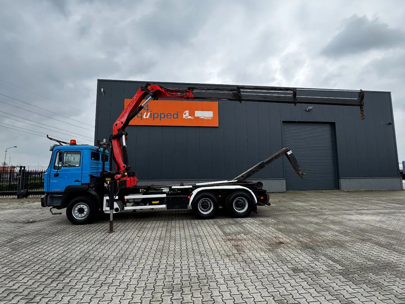 MAN FE 410A, 6x4, EURO 2, Palfinger PK17000 Crane + VDL HOOK, full spring, manual gearbox, MOT 9/2025 - Гаковий мультиліфт вантажівка, Вантажівка з маніпулятором: фото 2 MAN FE 410A, 6x4, EURO 2, Palfinger PK17000 Crane + VDL HOOK, full spring, manual gearbox, MOT 9/2025 - Гаковий мультиліфт вантажівка, Вантажівка з маніпулятором: фото 2