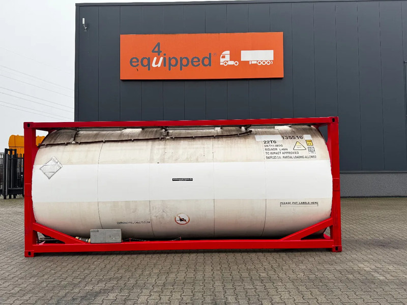 SINGAMAS 20FT ISO, 26.000L/1-COMP/3 BAFFELS/3 manholes, 5Y inspection: 07/2027 - Танк-контейнер: фото 2 SINGAMAS 20FT ISO, 26.000L/1-COMP/3 BAFFELS/3 manholes, 5Y inspection: 07/2027 - Танк-контейнер: фото 2